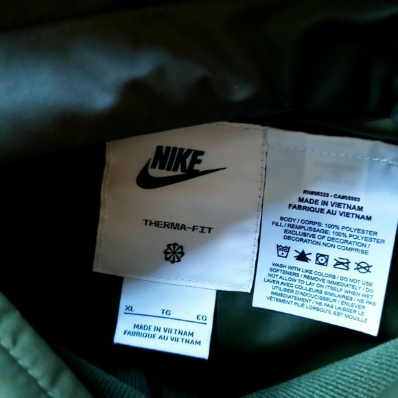 Nike Sportswear Therma-Fit Legacy Reversible Bomber Jacket DD6849-326 Size XL - Picture 8 of 9